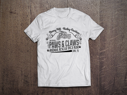 Custom T-Shirt Mock-Up | Paws and Claws